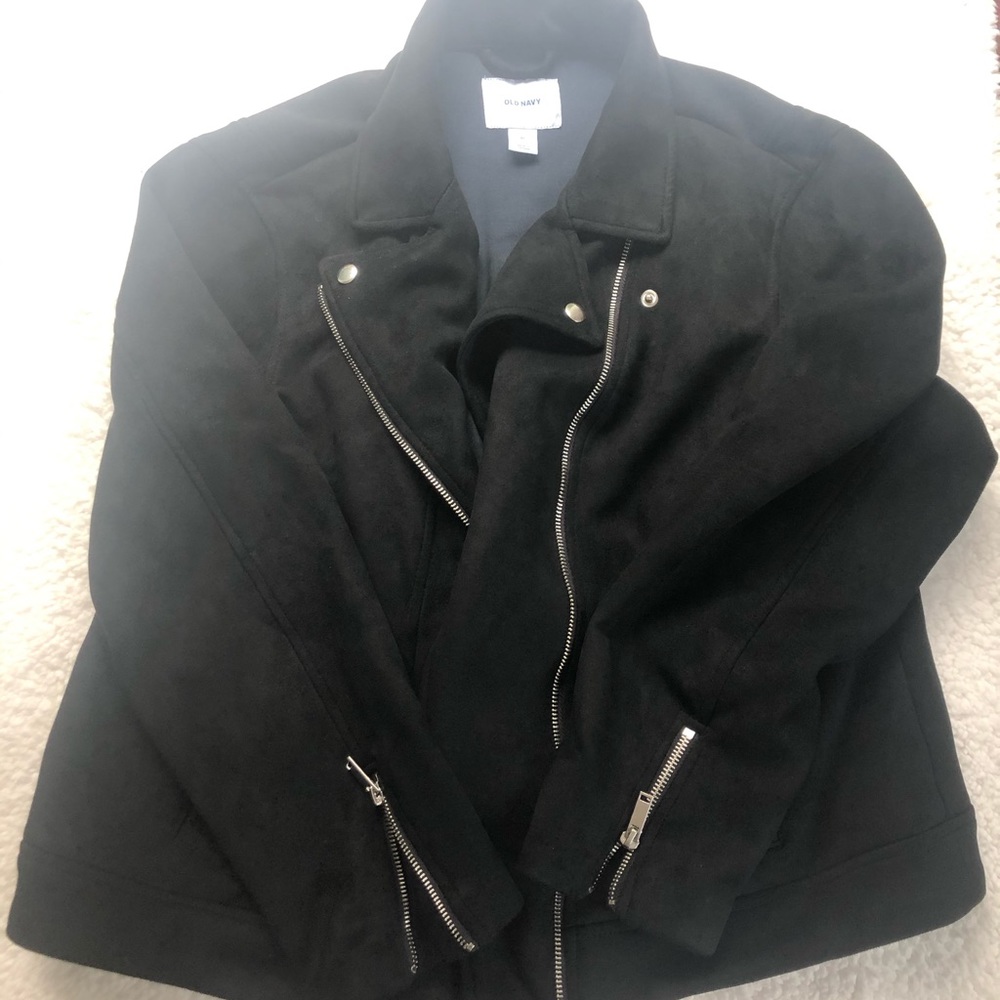 Old Navy Canvas Moto Zip Jacket